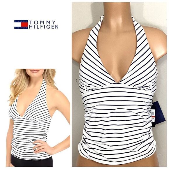 New. Tommy Hilfiger striped tankini top. X-Small
Retails $88 - Picture 1 of 12